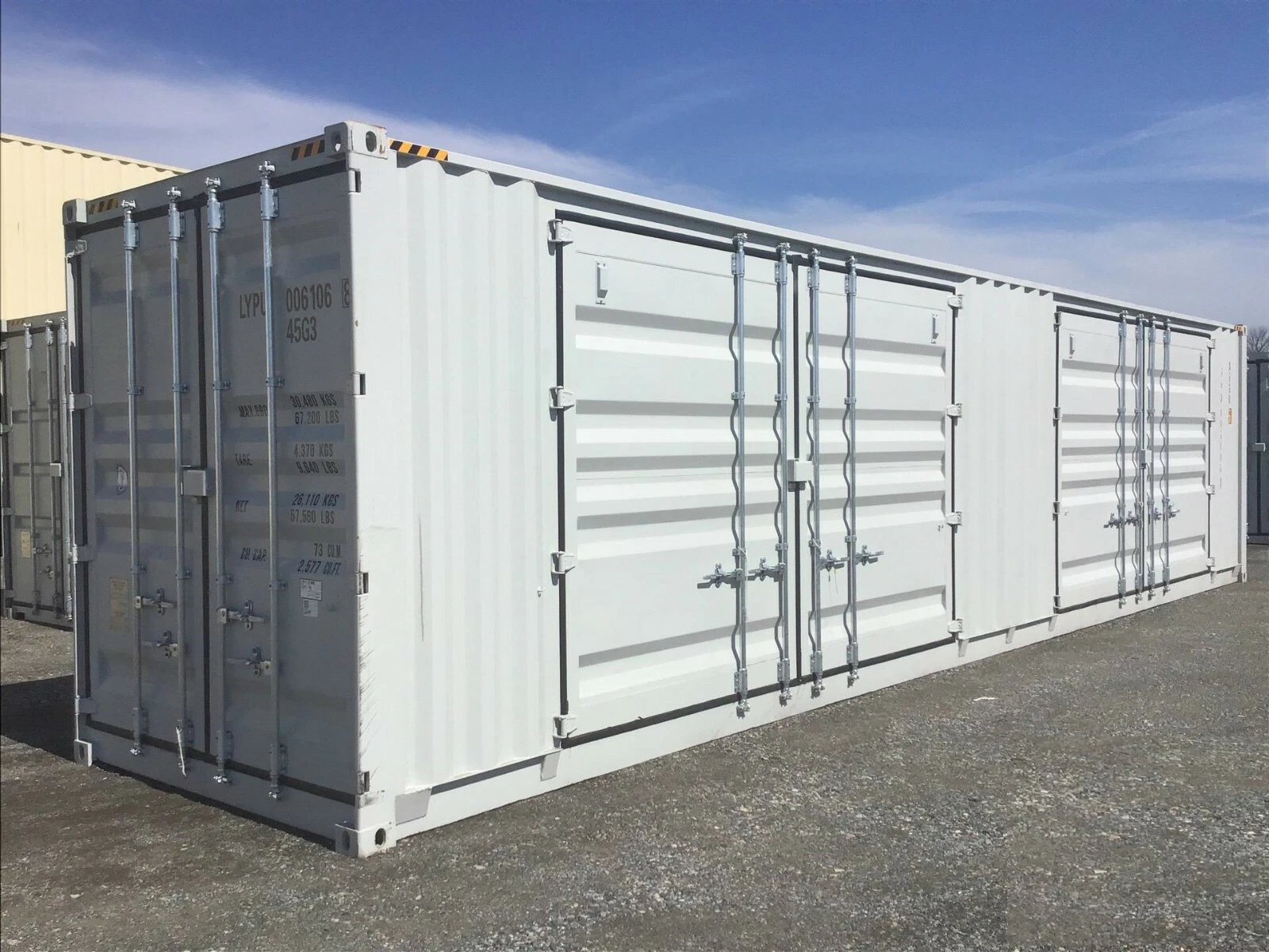 40ft High Cube Container with 2 Side Doors - One Trip